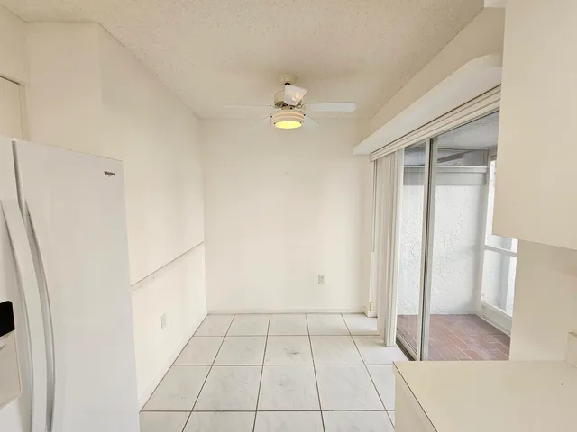 an empty room with an entryway