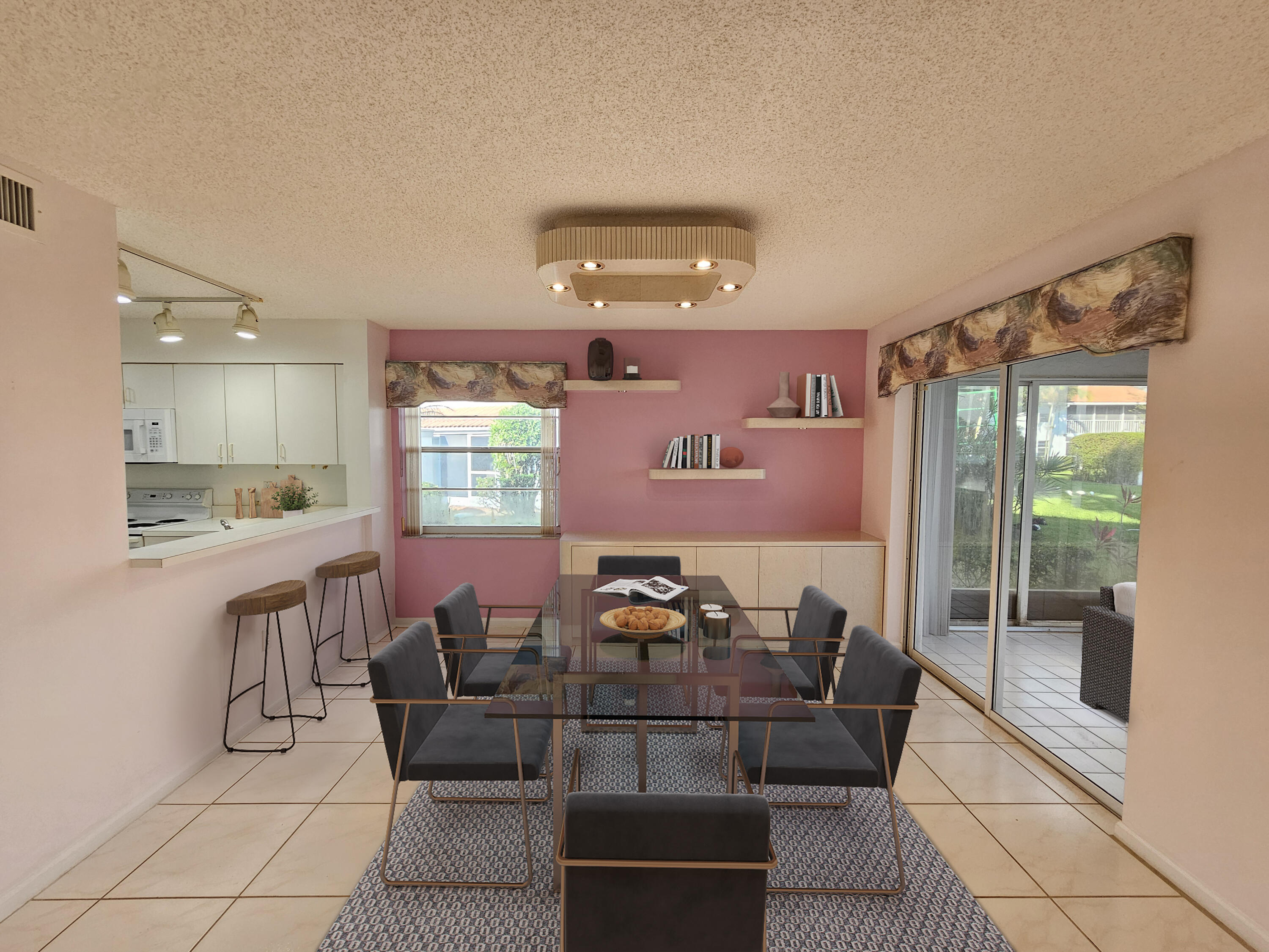 9963 Seacrest Circle, Unit 101 Boynton Beach, FL 33437 - Photo 8 of 27 a dining room with furniture and wooden floor