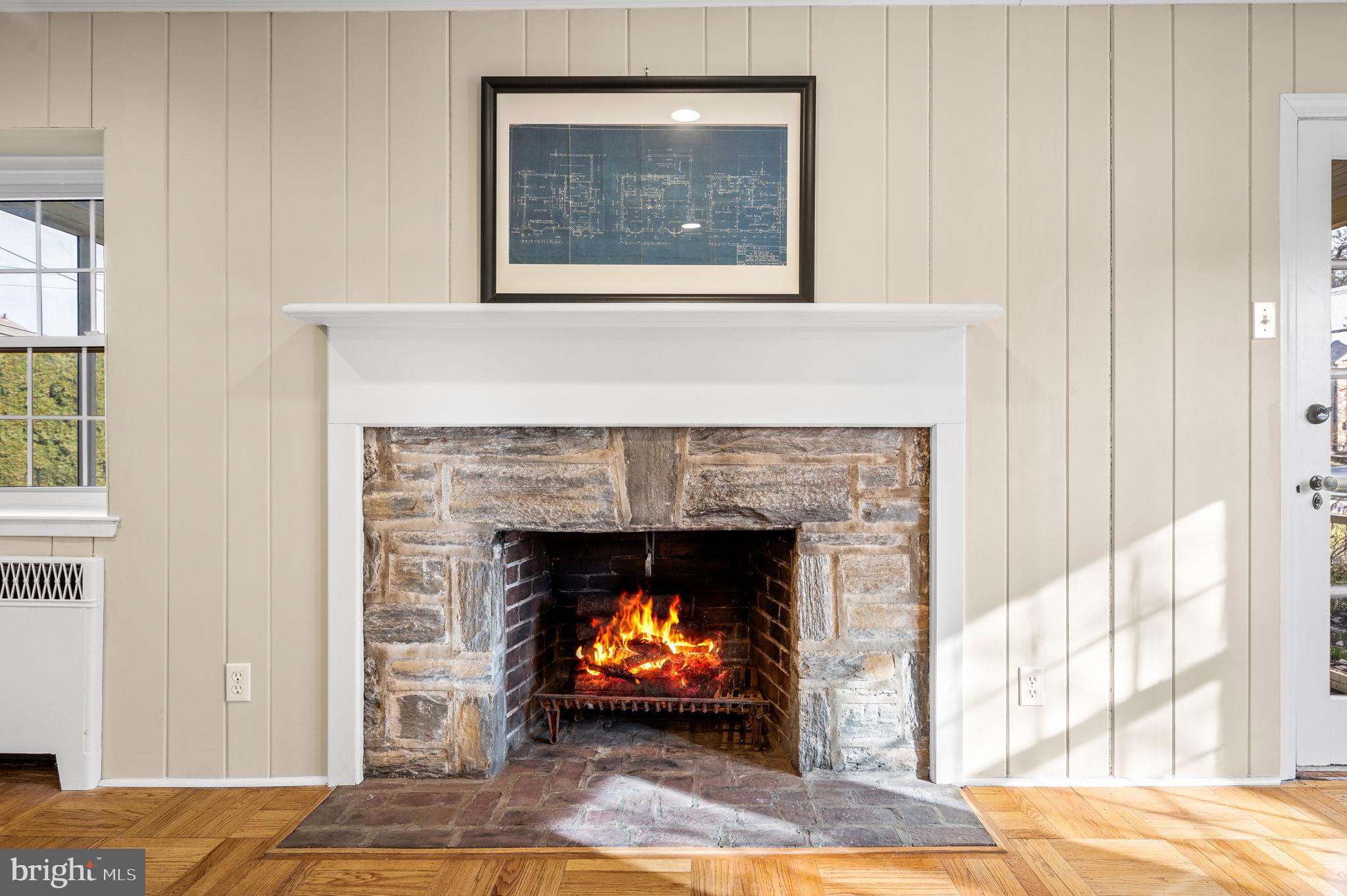 317 Lynbrooke Road Springfield, PA 19064 - Photo 12 of 34 Stone Fireplace
