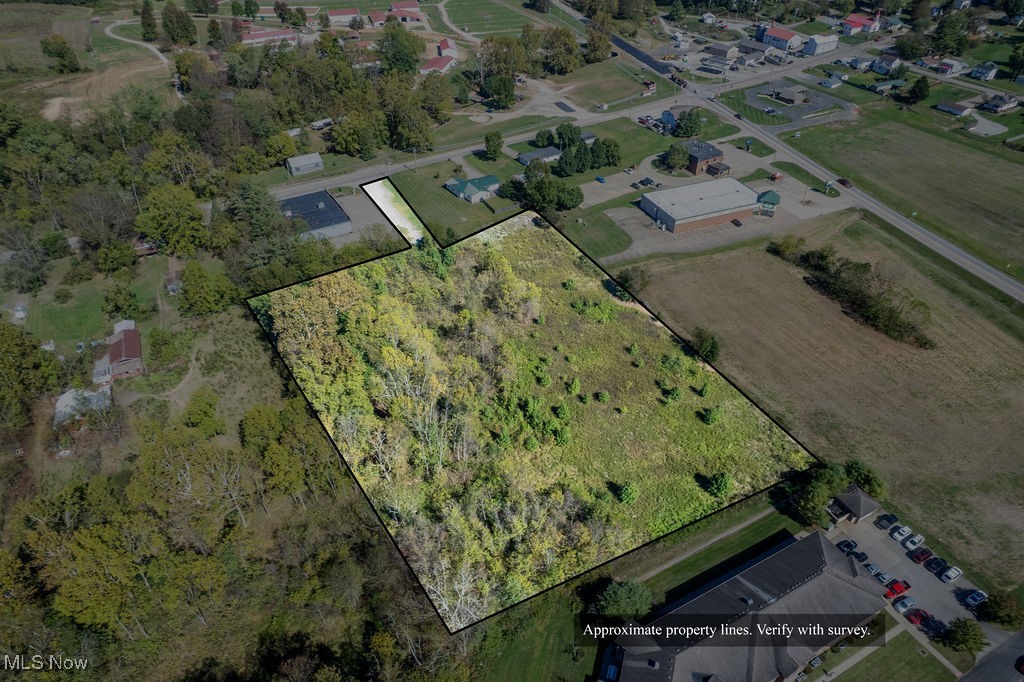 0 State Rt 550 Vincent, OH 45784 - Photo 2 of 17 Aerial view of property and surrounding area featuring property boundaries highlighted
