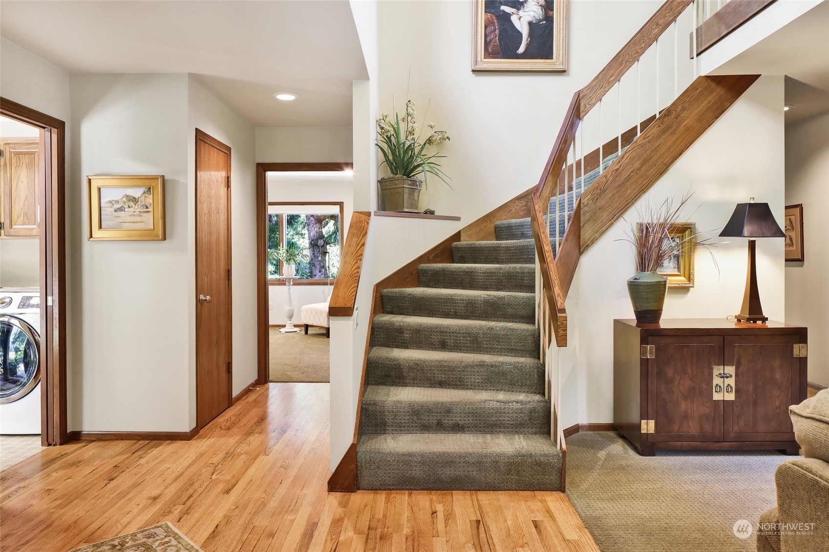 1261 Central Road Everson, WA 98247 - Photo 17 of 40 a view of entryway and hall with wooden floor