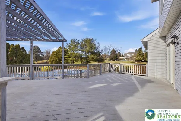 a view of a balcony