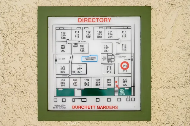 a front view of a building