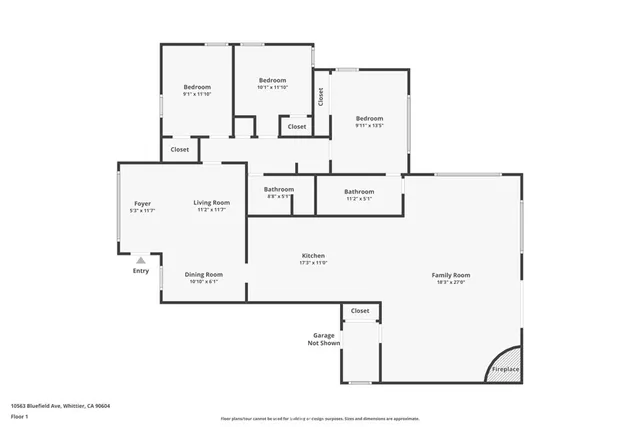 $725,000 | 10563 Bluefield Avenue, Whittier, CA 90604