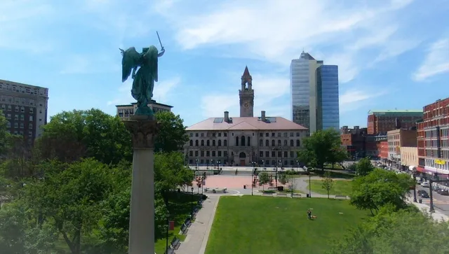 a view of a house with a garden