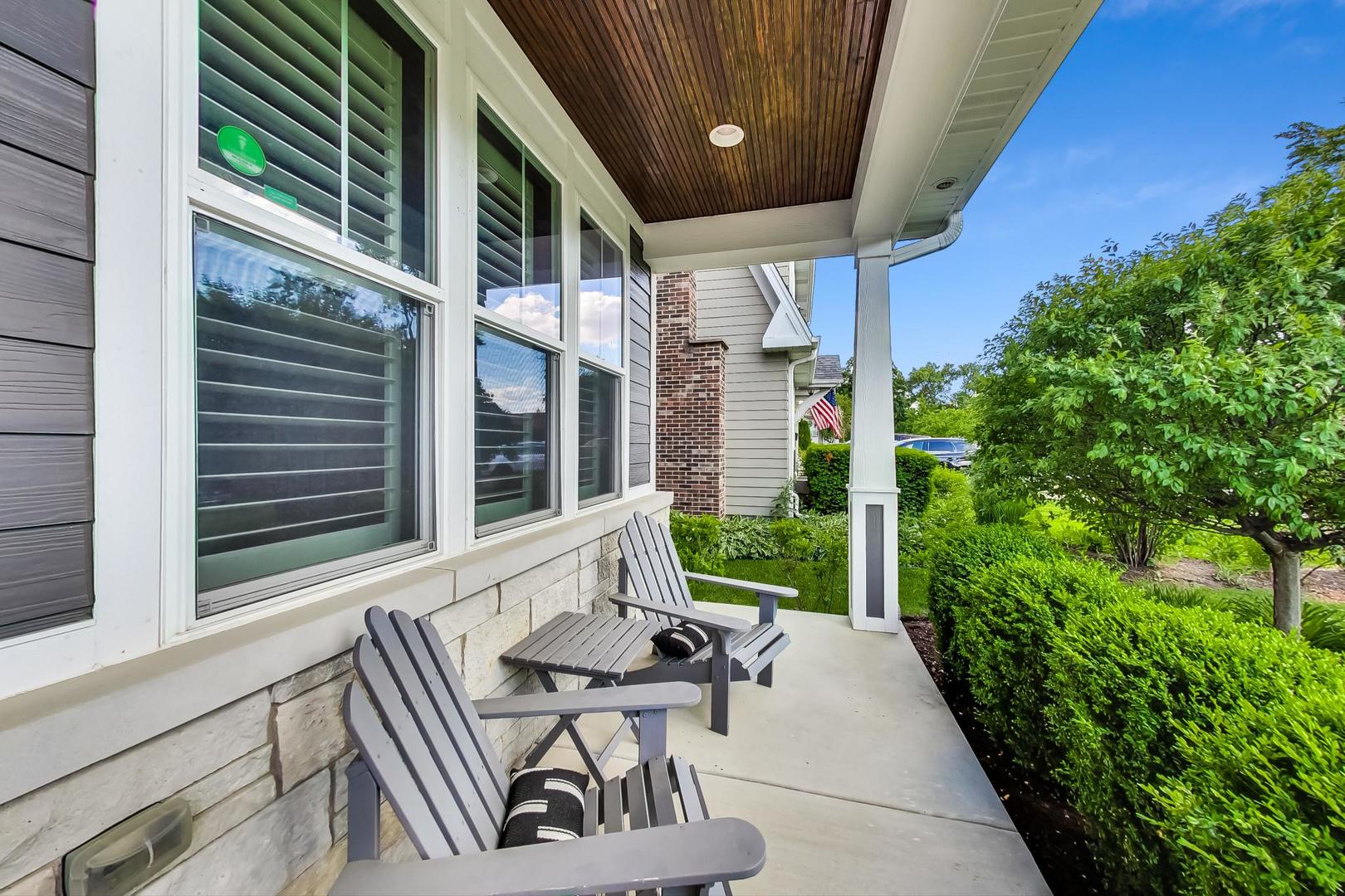 219 Clinton Avenue Elmhurst, IL 60126 - Photo 2 of 49 a view of a patio with table and chairs and potted plants