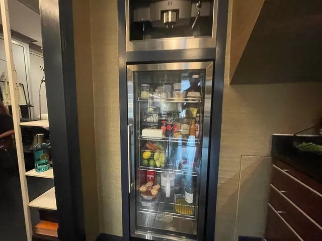 a close view of water heater room