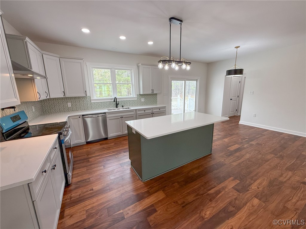 745 Robertsons Road Blackstone, VA 23824 - Photo 13 of 42 Kitchen with a sink, appliances with stainless ste