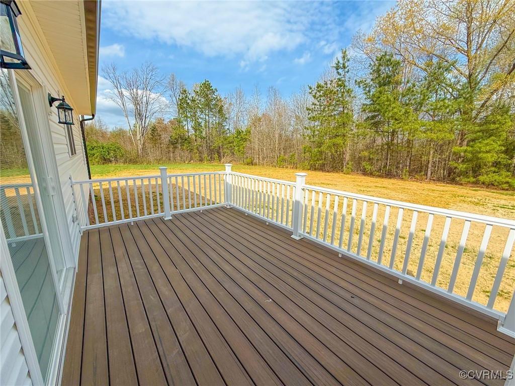 745 Robertsons Road Blackstone, VA 23824 - Photo 34 of 42 Wooden terrace featuring a yard