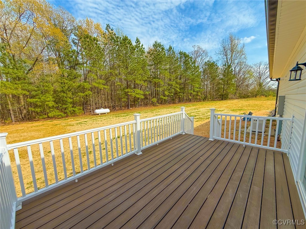 745 Robertsons Road Blackstone, VA 23824 - Photo 35 of 42 Wooden terrace featuring a yard