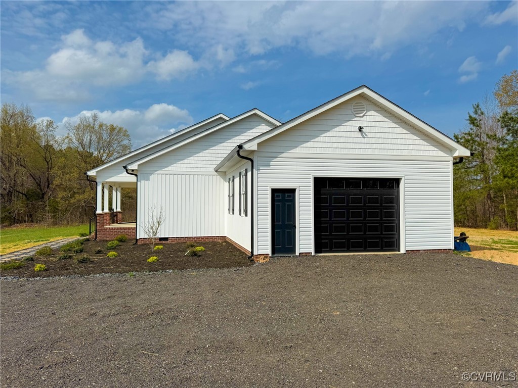 745 Robertsons Road Blackstone, VA 23824 - Photo 38 of 42 View of front of property with driveway, a garage,