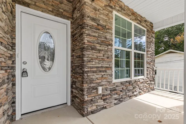 a front view of a house