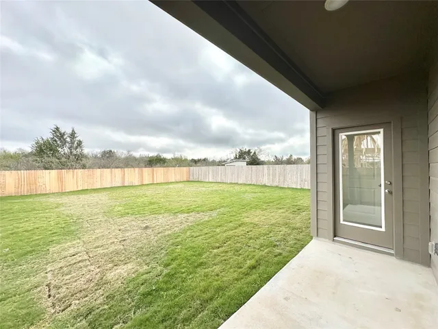 a view of an ocean from a yard