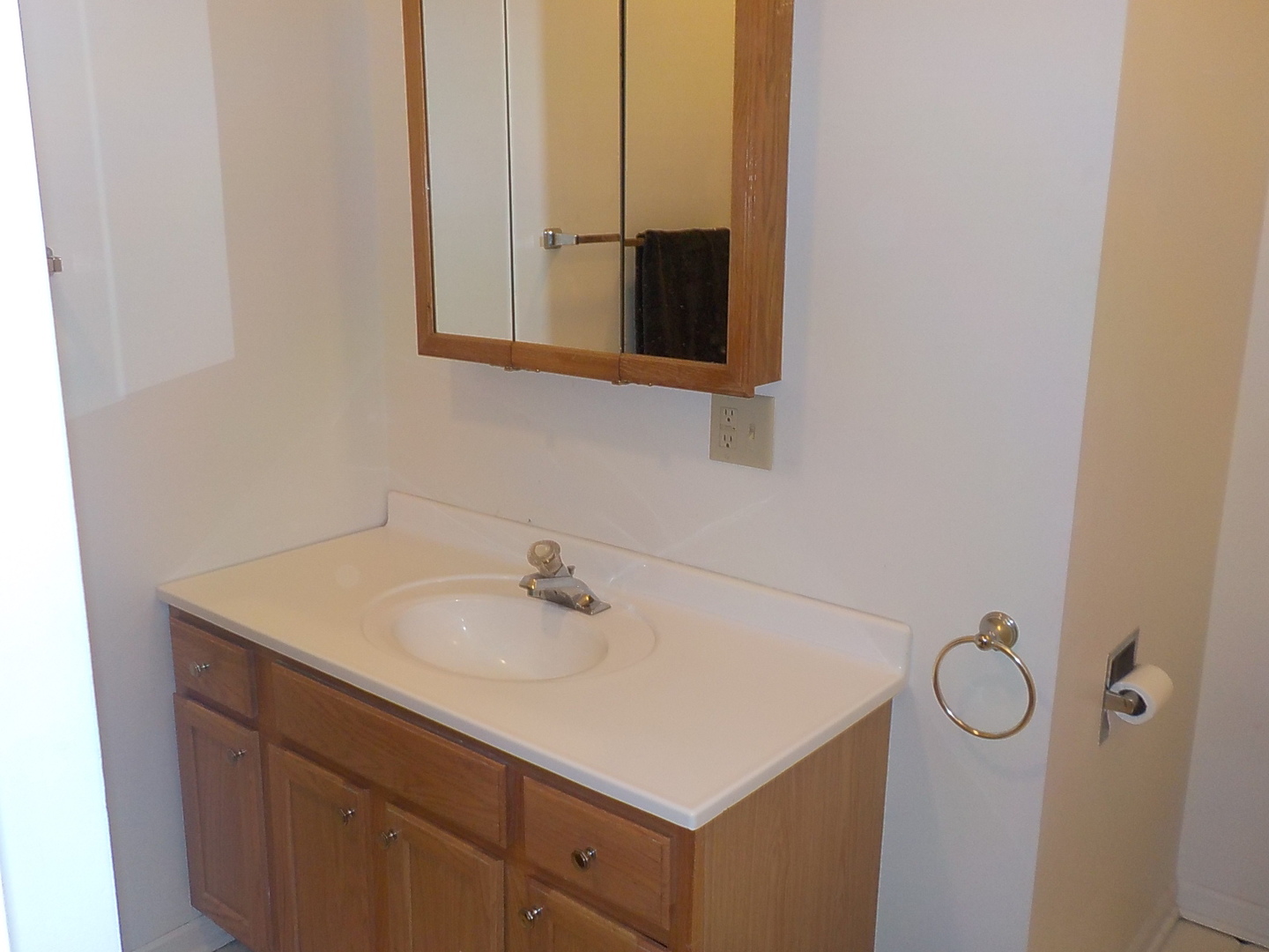 505 North 7th Street Rochelle, IL 61068 - Photo 8 of 9 a bathroom with a sink and a mirror