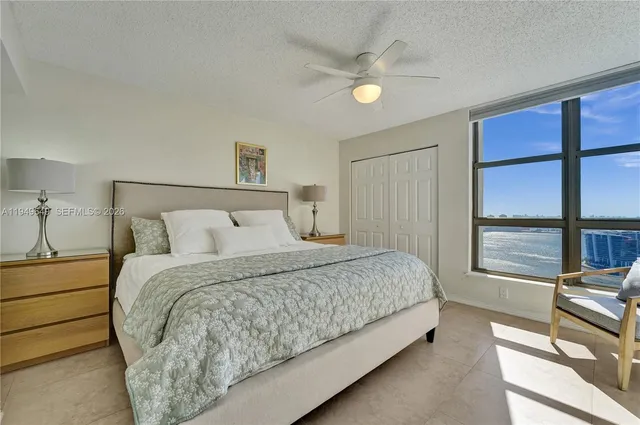 a view of a city with tall buildings