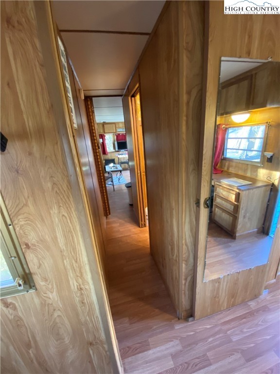 252 Jameson Road Newland, NC 28657 - Photo 11 of 16 a view of a hallway view with wooden floor and staircase