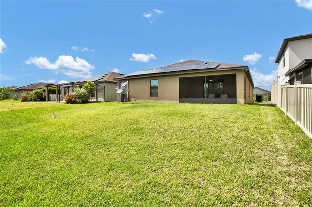 a house view with a outdoor space