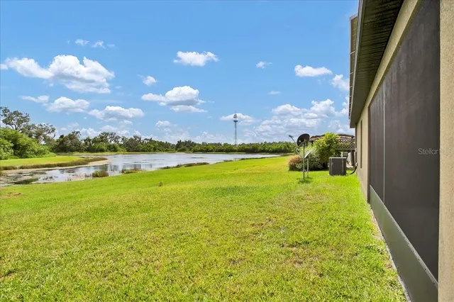 a house view with a backyard space