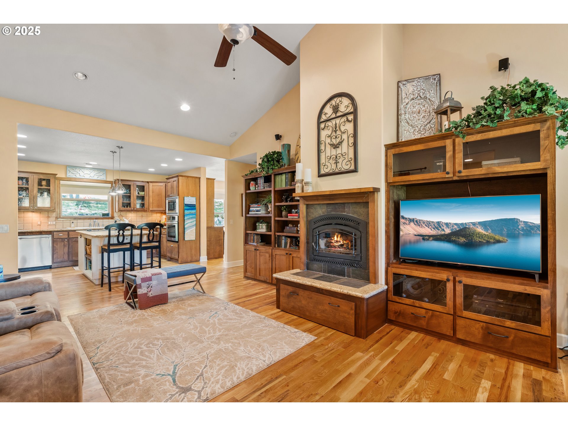2809 Dead Indian Memorial Road Ashland, OR 97520 - Photo 7 of 45 a living room with furniture and a flat screen tv