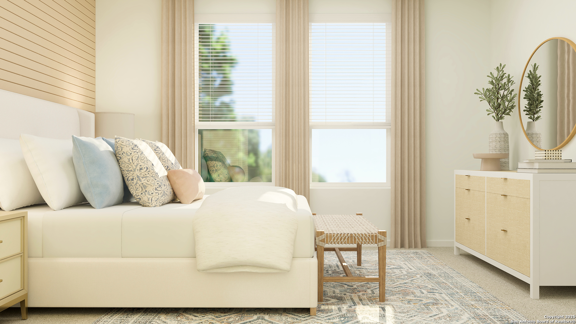 152 Rawhide Ridge Pleasanton, TX 78064 - Photo 17 of 26 a large white bed sitting in a bedroom next to a window