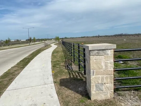 a view of a lake with a city