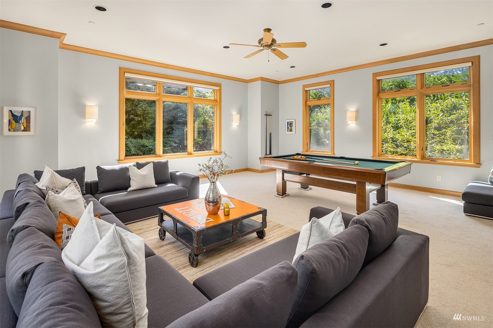 3235 Evergreen Point Road Medina, WA 98039 - Photo 24 of 39 a living room with furniture and large windows