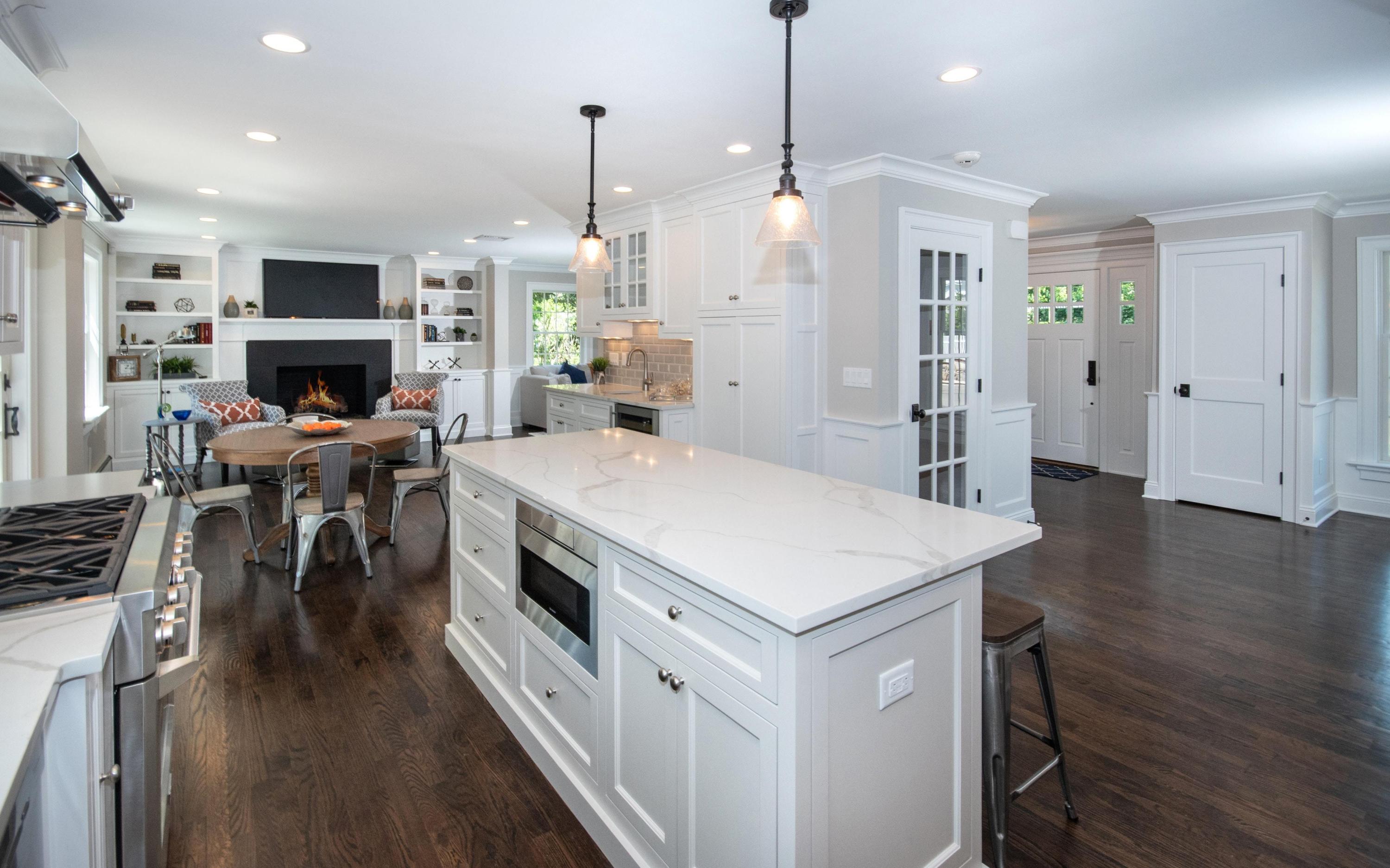 29 Brookside Road Darien, CT 06820 - Photo 6 of 26 a large kitchen with stainless steel appliances kitchen island a large island in the center