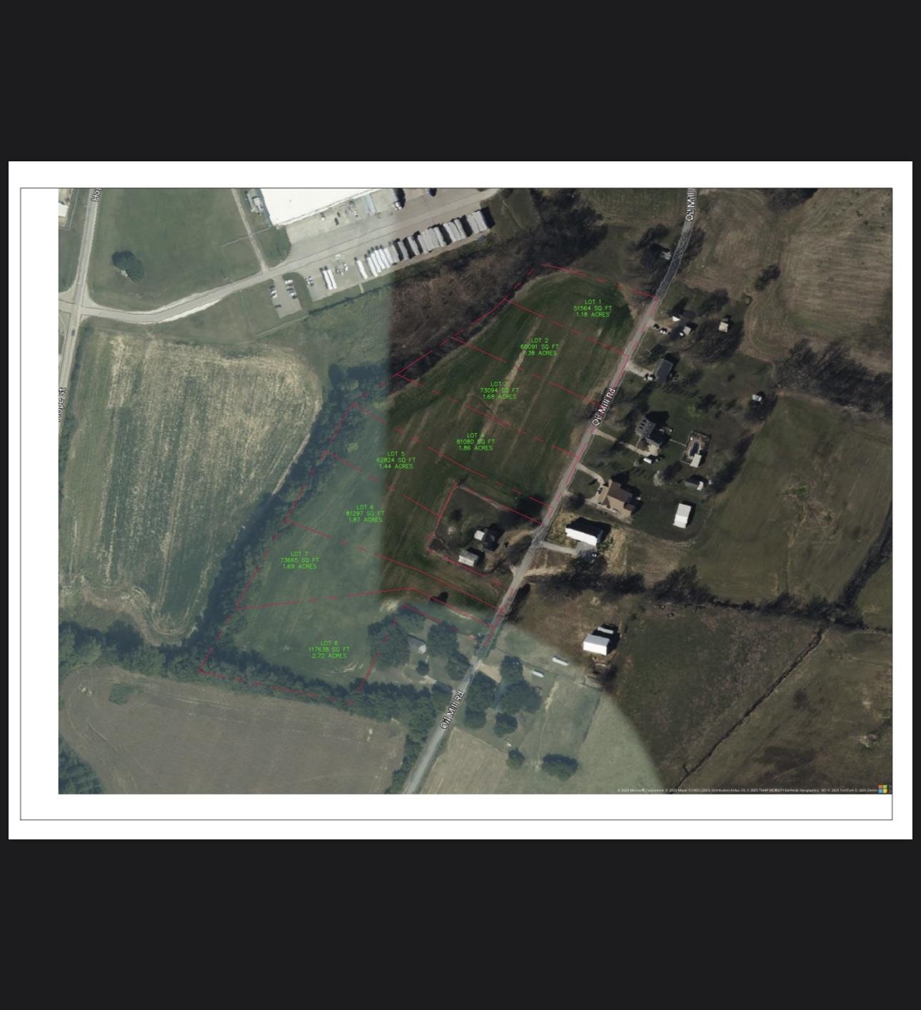 This listing is for the northern most lot only-