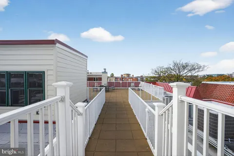 a view of a terrace with chairs