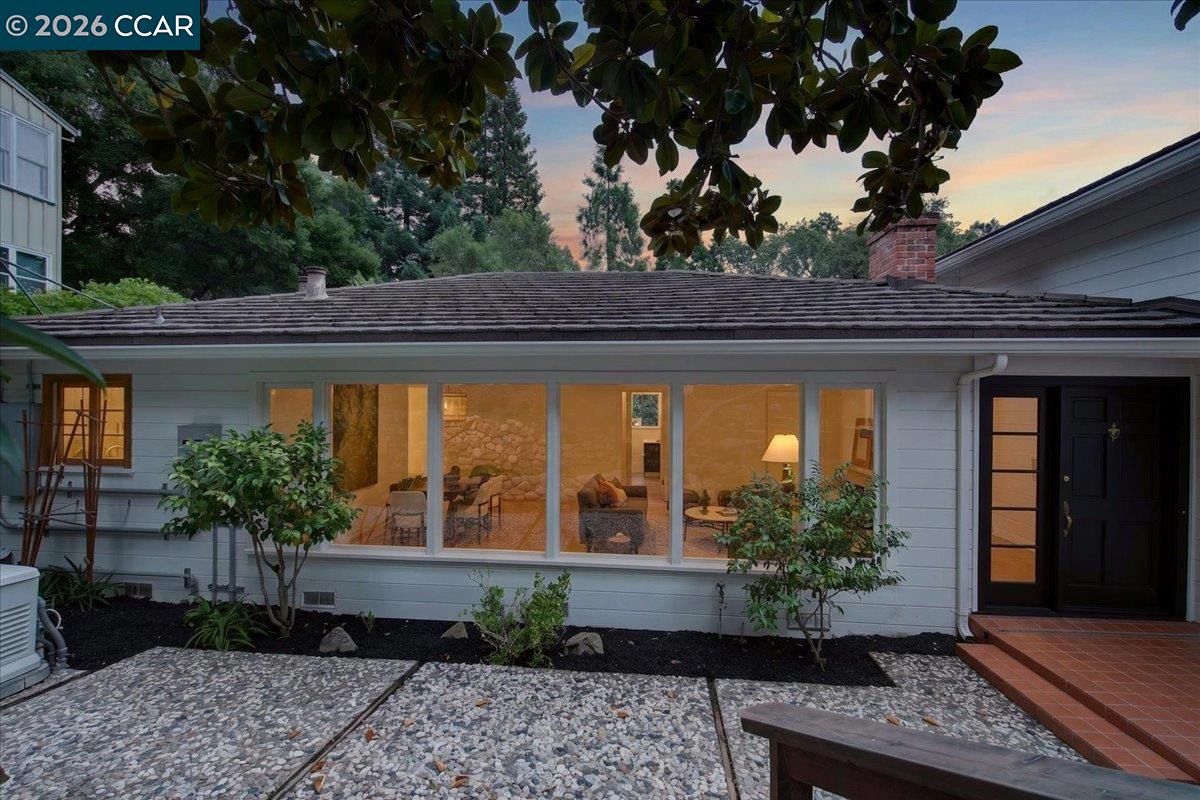 24 Las Vegas Road Orinda, CA 94563 - Photo 2 of 47 a front view of a house with plants