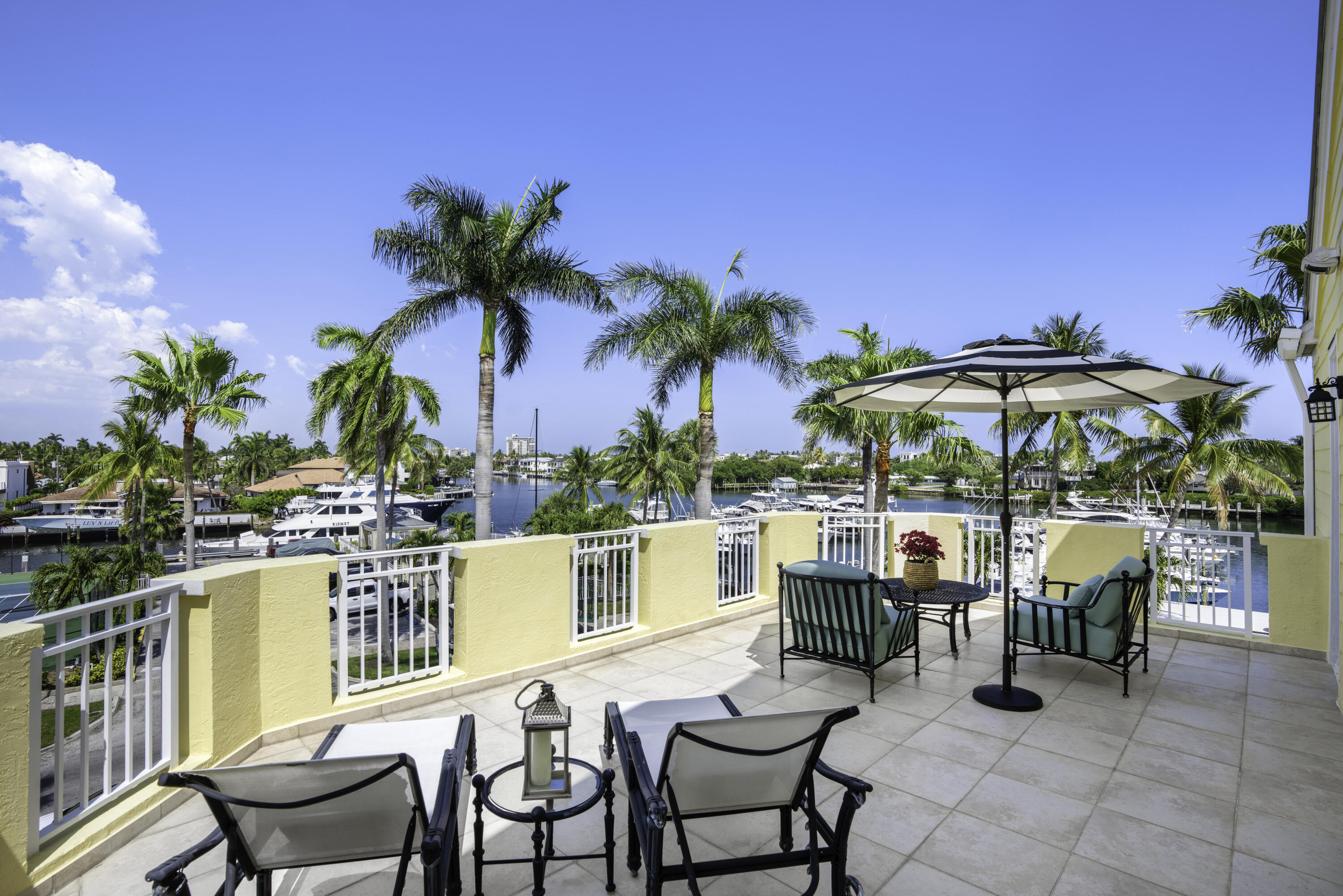 2875 Marina Circle Lighthouse Point, FL 33064 - Photo 30 of 47 Large balcony off Primary Suite