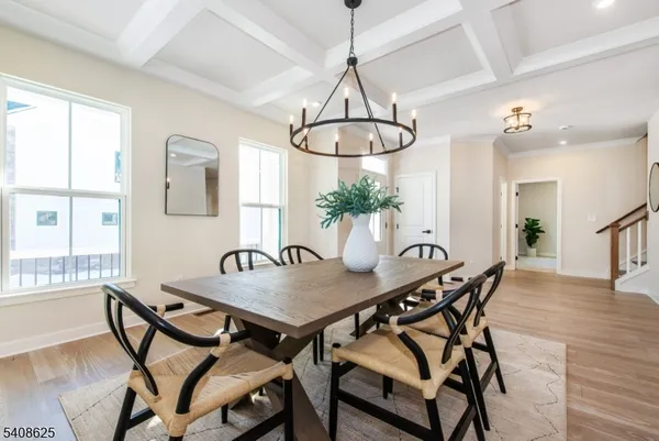 a view of a dining room and livingroom view