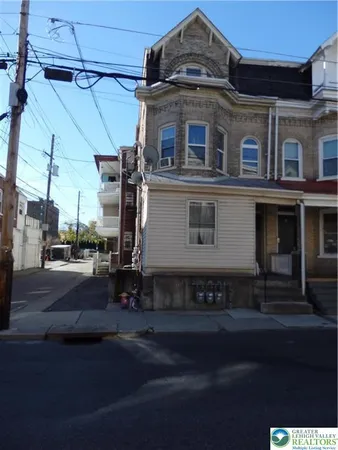 a front view of a building
