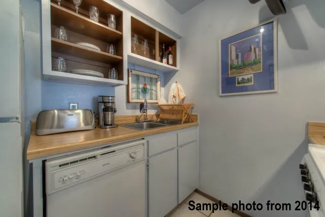 a view of dining room cabinets