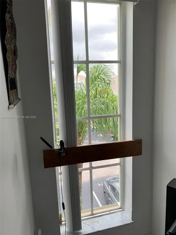 a close view of door