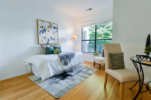 an aerial view of a city