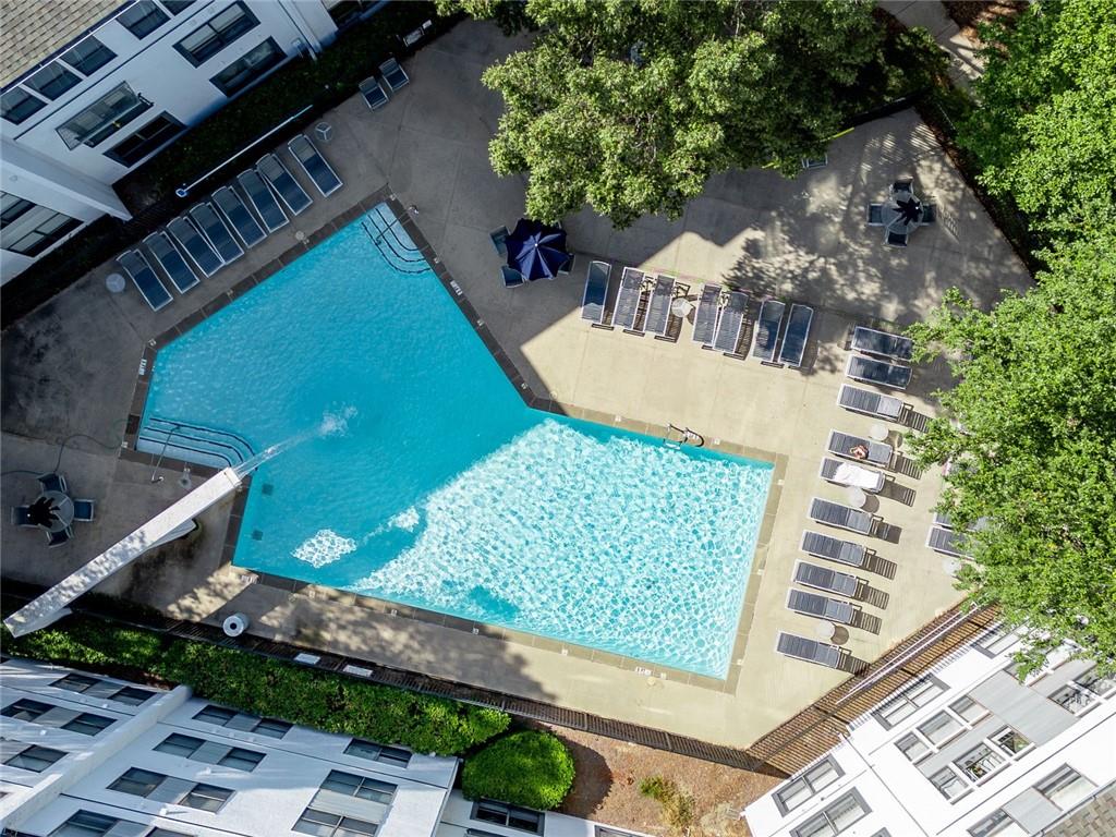 821 Ralph McGill Boulevard Northeast, Unit 2416 Atlanta, GA 30306 - Photo 35 of 44 an aerial view of a house