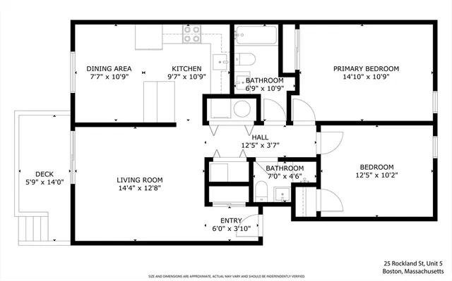 $499,900 | 25 Rockland Street, Unit 5, Boston, MA 02132