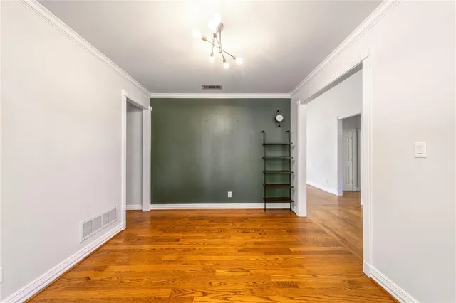 a view of an empty room