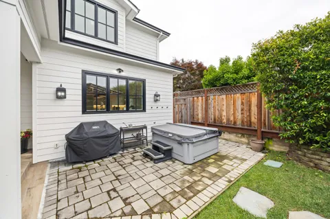a outdoor space with a couch