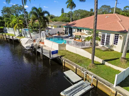 a view of outdoor space yard deck patio and swimming pool