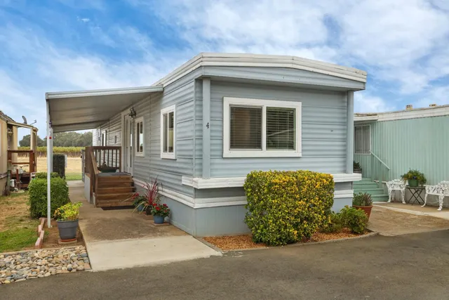 a front view of a house with entryway