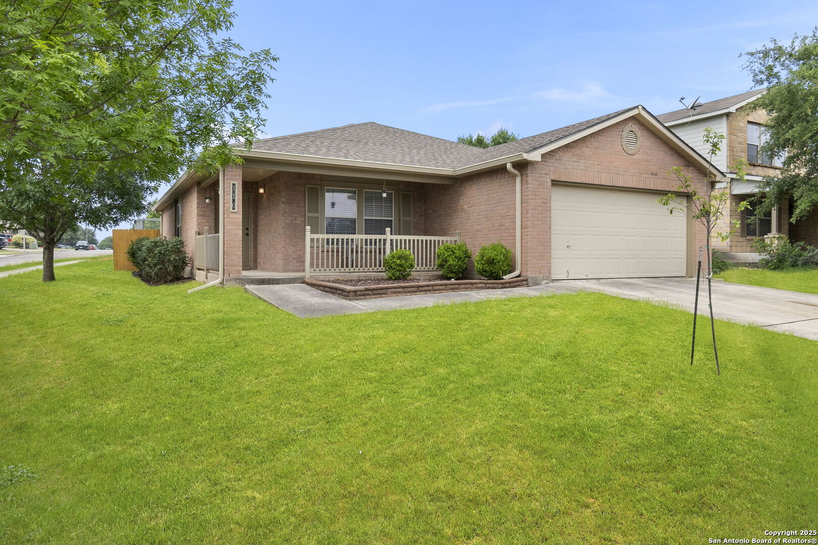 116 Tower Cibolo, TX 78108 - Photo 1 of 1 a front view of a house with a yard and fence