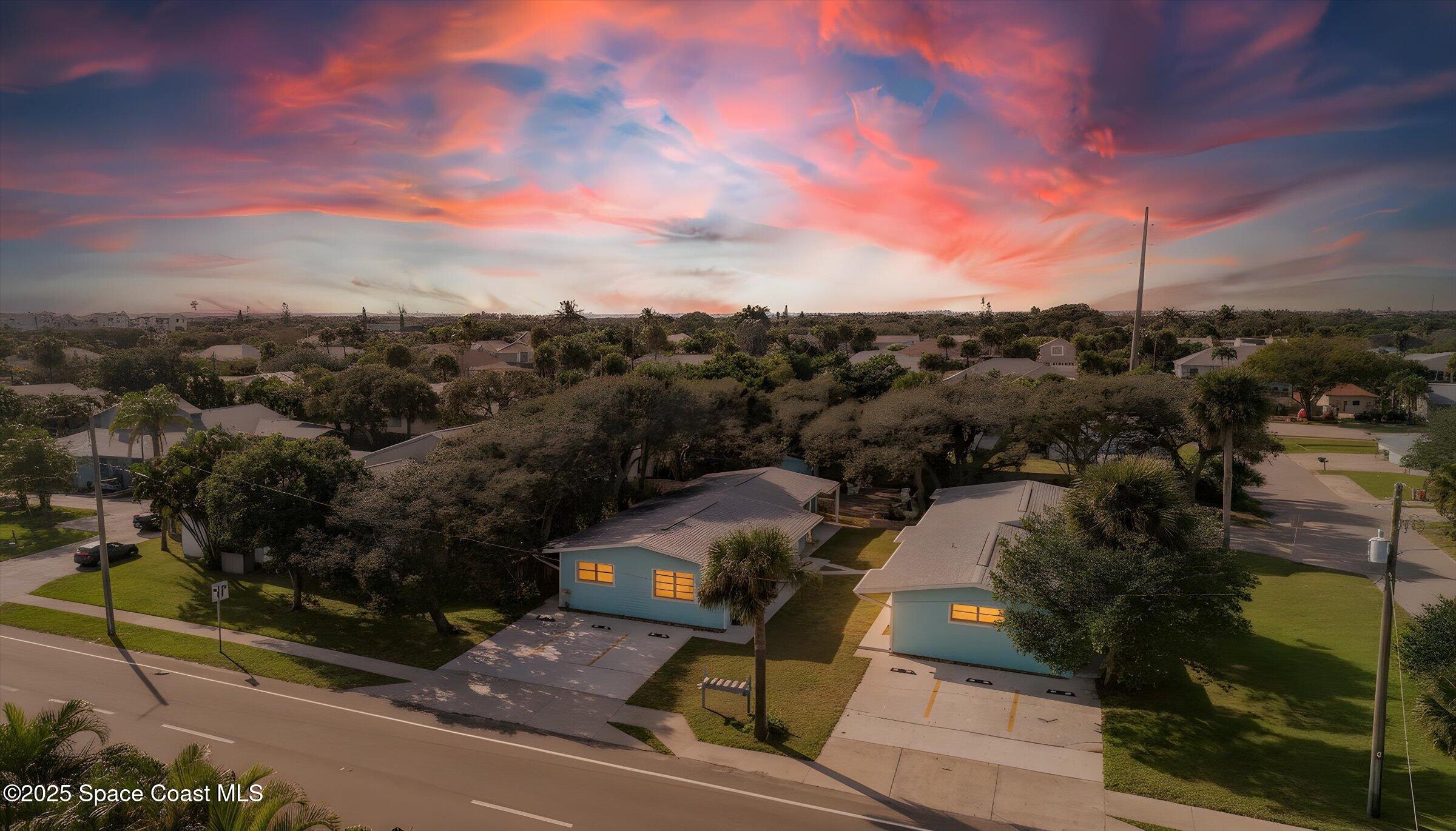 300 South Orlando Avenue, Unit 4 5 6 Cocoa Beach, FL 32931 - Photo 55 of 56 Sunsets on Banana River behind property