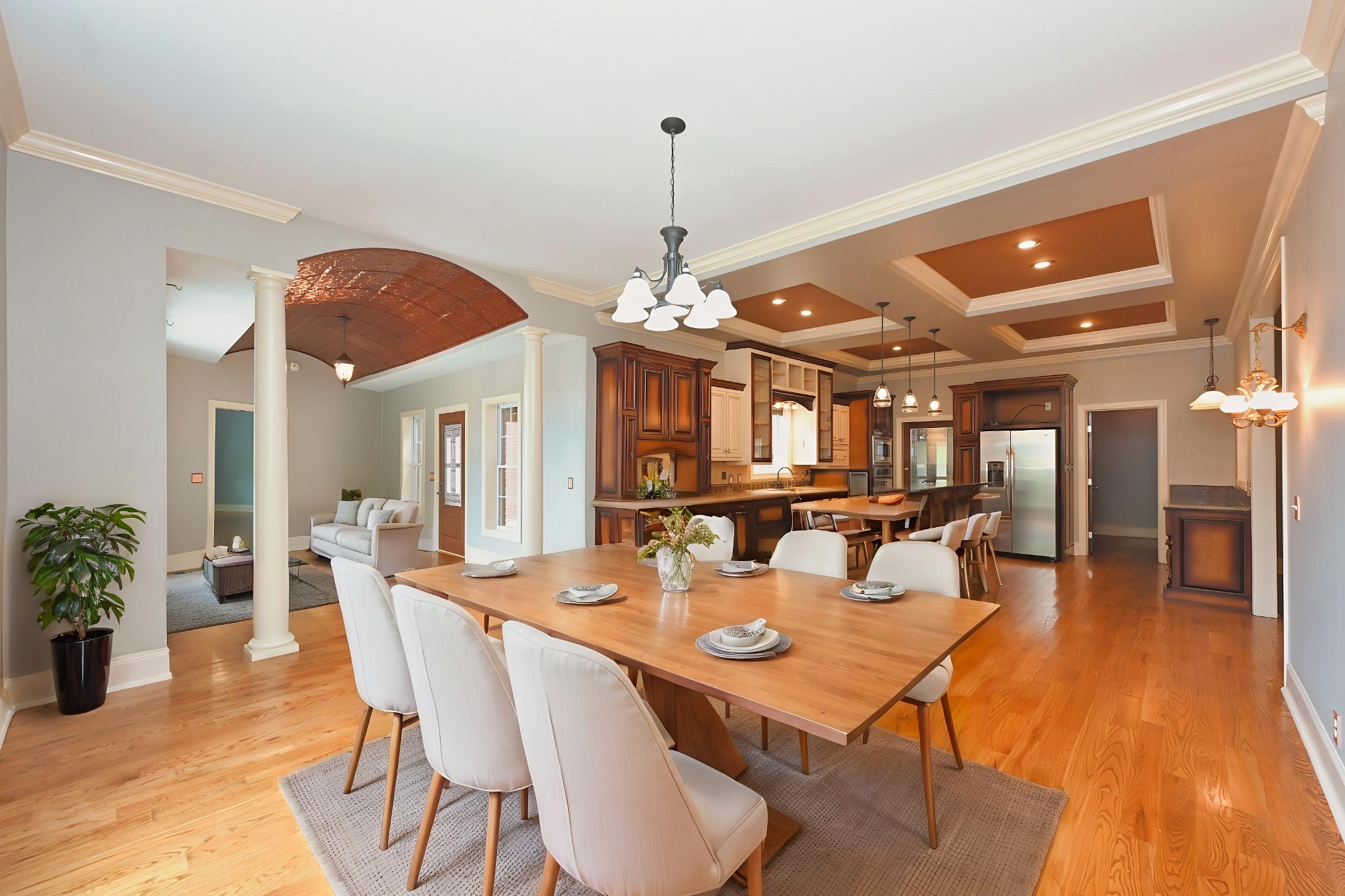 125 Happy Hollow Road Goodlettsville, TN 37072 - Photo 25 of 92 a view of a dining room with furniture and wooden floor