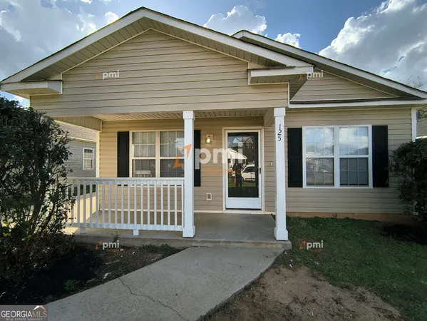 a front view of a house