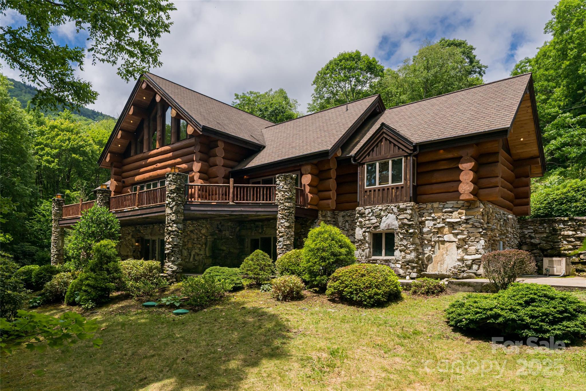 front view of a house with a small yard