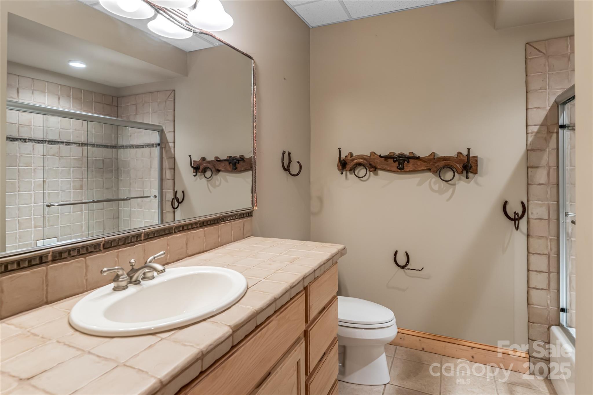 303 Flying Hawk Road Waynesville, NC 28786 - Photo 34 of 48 a bathroom with a sink toilet and shower