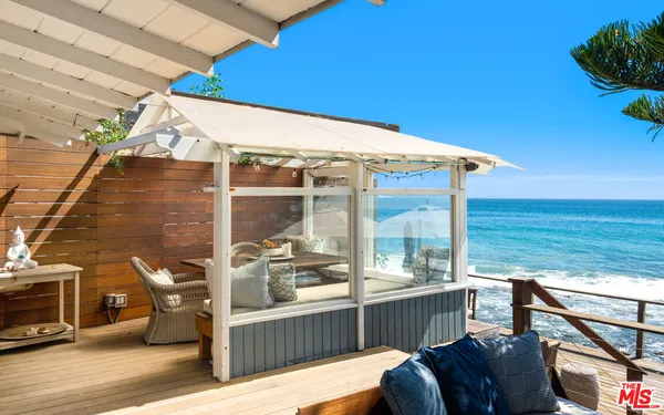 a view of a city from a balcony