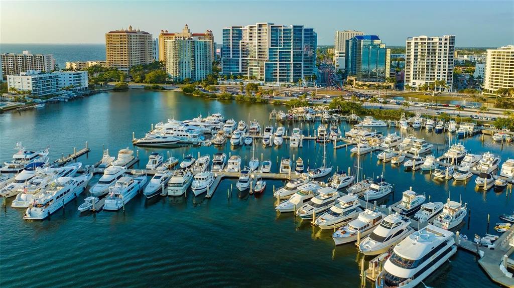 301 Quay Commons, Unit 1011 Sarasota, FL 34236 - Photo 51 of 75 a view of a city with tall buildings